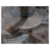 Antique Cast Iron Hand Crank Pulley Wheel