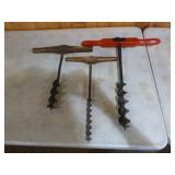 3 T-Handle Wood Augers