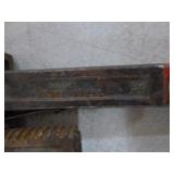 Vintage Pulley with Pipe Wrench