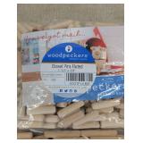 Assorted Woodpeckers Fluted Dowel Pins