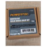 Powertec Router Bit Solid Brass Inlay Kit