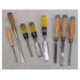 Set of Woodworking Chisels