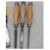 Set of Woodworking Chisels