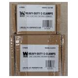 Assorted Heavy-Duty C-Clamps and Toggle Clamps