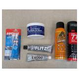 Assorted Adhesives and Cleaners Lot