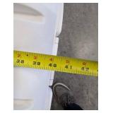 Igloo White Cooler with Ruler and Cup Holders