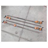 Jorgensen 72-Inch Pipe Clamps – Set of 4