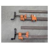 Jorgensen 72-Inch Pipe Clamps – Set of 4