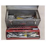 Craftsman Metal Toolbox with Mixed Hand Tools