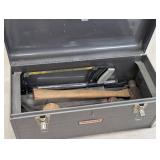 Craftsman Metal Toolbox with Assorted Hand Tools