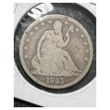 1843 US SEATED LIBERTY HALF DOLLAR