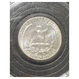1964 US WASHINGTON QUARTER BU IN AIRTITE