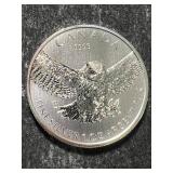 2015 CANADIAN OWL 1 TROY OZ .9999 FINE SILVER