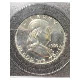 1963 US PROOF FRANKLIN HALF DOLLAR IN CASE