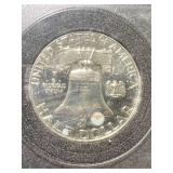 1963 US PROOF FRANKLIN HALF DOLLAR IN CASE