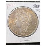 1891-S US MORGAN SILVER DOLLAR