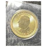 2024 CANADIAN MAPLE LEAF 1/20TH TROY OZ .9999 FINE GOLD