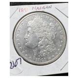 1891 US MORGAN SILVER DOLLAR