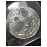 5 TROY OZ .999 FINE SILVER WASHINGTON QUARTER ROUND
