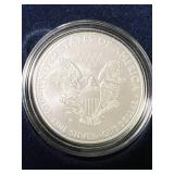 2008 AMERICAN SILVER EAGLE IN ORIGINAL MINT BOX