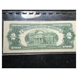 1953C US RED SEAL $2 BILL