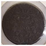 1802 Draped Bust Large Cent with Stems.