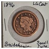 1846 Braided Hair Large Cent - Small Date