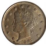 1907 5-Cent Liberty Head Type Z Coin