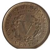 1907 5-Cent Liberty Head Type Z Coin