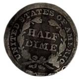 1849 Seated Liberty Half Dime