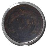 1864 Indian Head Cent, graded AG-3 , FR-2.