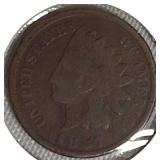 1887 Indian Head Cent in VG8 and G-4 condition, along with an 1888 Indian Head Cent also in VG8 and G-4 condition.