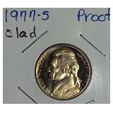 1975, 1976, 1977 & 1978 Jefferson Nickel Clad Proofs