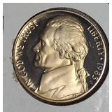 1984,1985,1986 & 1987 Jefferson Nickel Clad Proofs