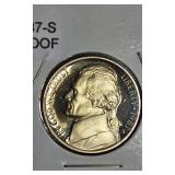 1984,1985,1986 & 1987 Jefferson Nickel Clad Proofs