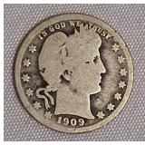 1909 Barber Quarter