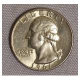 1961 MS65 & 1961 MS67 Washington Silver  Quarters