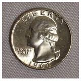 1962- D MS65 & 1964- D MS65 Washington Silver Quarters