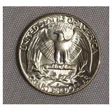 1964-D MS63 Washington Silver Quarter & 1964-D MS68 Washington Silver Quarter