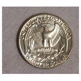 1964-D MS65 & 1964-D MS63 Washington Silver Quarters