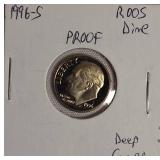 1996 ,1997, 1999 & 2000  Roosevelt Dime Clad Proofs from the San Francisco Mint.