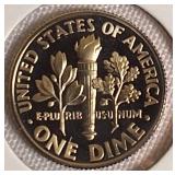 1996 ,1997, 1999 & 2000  Roosevelt Dime Clad Proofs from the San Francisco Mint.