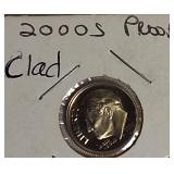 1996 ,1997, 1999 & 2000  Roosevelt Dime Clad Proofs from the San Francisco Mint.