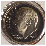 1996 ,1997, 1999 & 2000  Roosevelt Dime Clad Proofs from the San Francisco Mint.