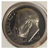 2001 -2004 Roosevelt Dime Clad Proofs from the San Francisco Mint.