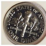 2001 -2004 Roosevelt Dime Clad Proofs from the San Francisco Mint.