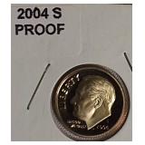 2001 -2004 Roosevelt Dime Clad Proofs from the San Francisco Mint.