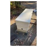 Dock storage box with dock section base