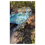 Used Pontoon Boat with trailer for parts