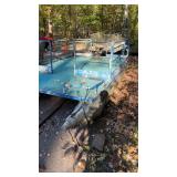 Used Pontoon Boat with trailer for parts